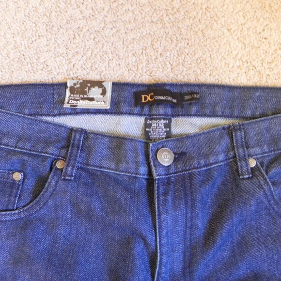 Denim Culture Straight Leg Dark Wash Denim Men Jeans Size 38x32 New with Tags - Picture 4 of 7